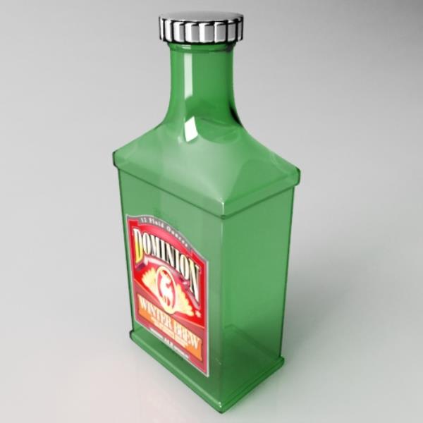 مدل سه بعدی بطری